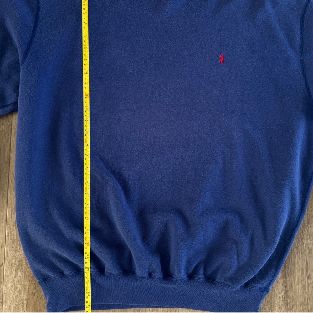 Vintage Polo Ralph Lauren Crewneck Sweatshirt Mens XL Blue Red Pony Pullover - Picture 5 of 7